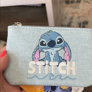 Primark Light Blue Stitch Coin Purse